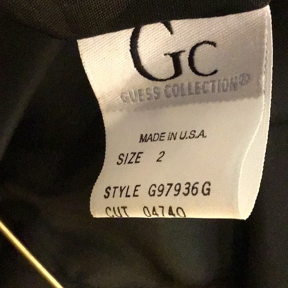 GUESS  women’s little black MINI dress  sz 2  black - Picture 5 of 6